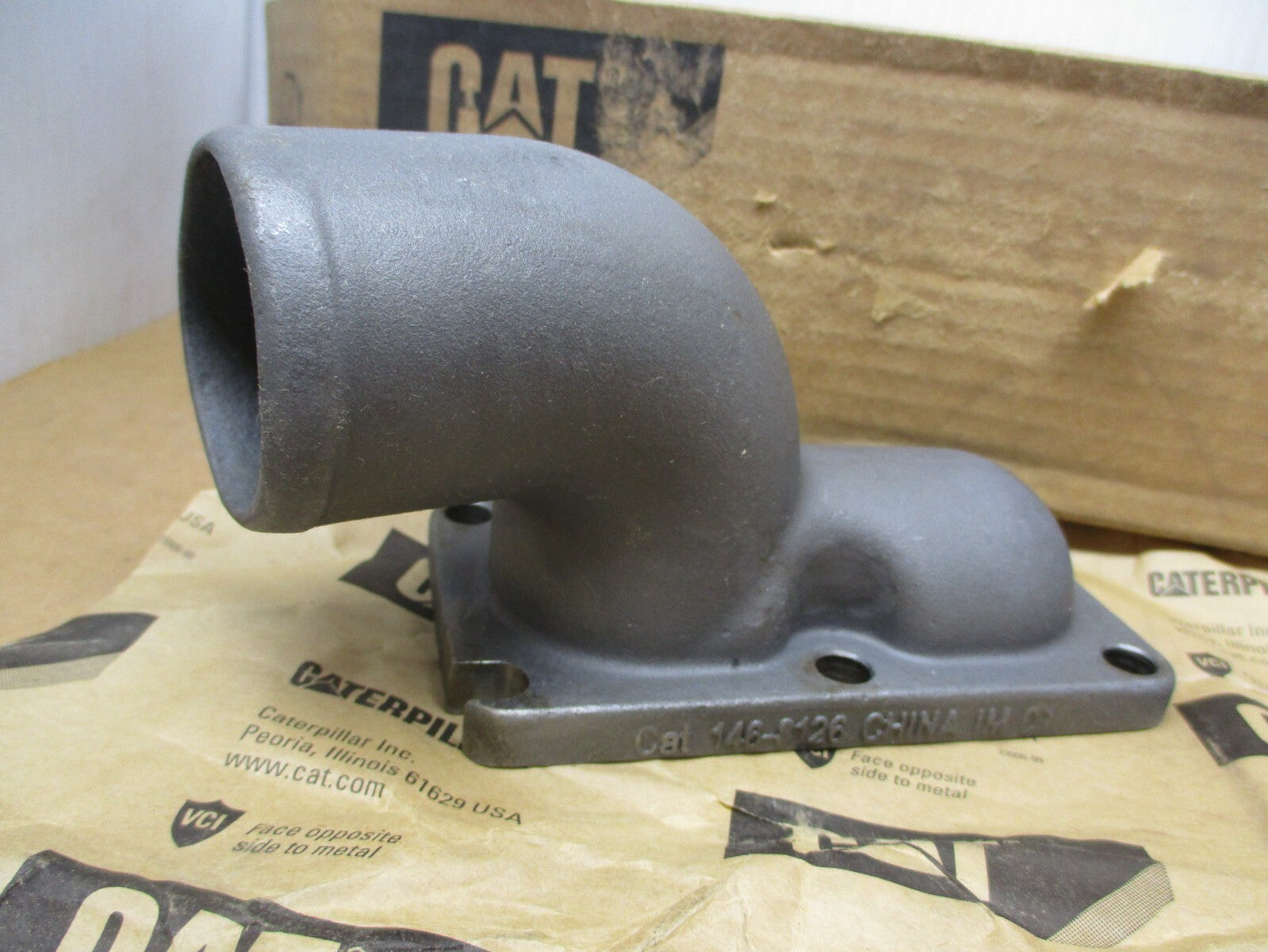 Caterpillar 146-8126 Temperature Regulator Elbow | CAT 3126 & C7