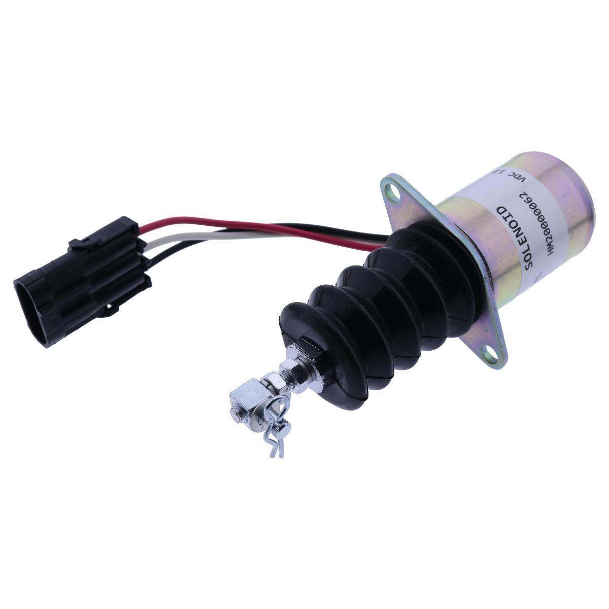 Fuel Shut-Off Solenoid for Yanmar 3TNE84A & John Deere Mowers | Part AM124383