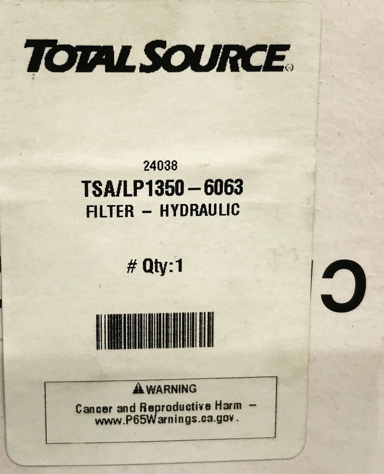 Genuine and High-Quality Hydraulic Filter for Forklift | Part LP1350-6063