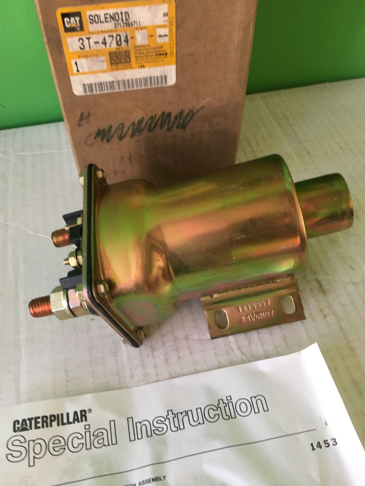 New OEM Starter Solenoid for Caterpillar Equipment | Part 3T-4704
