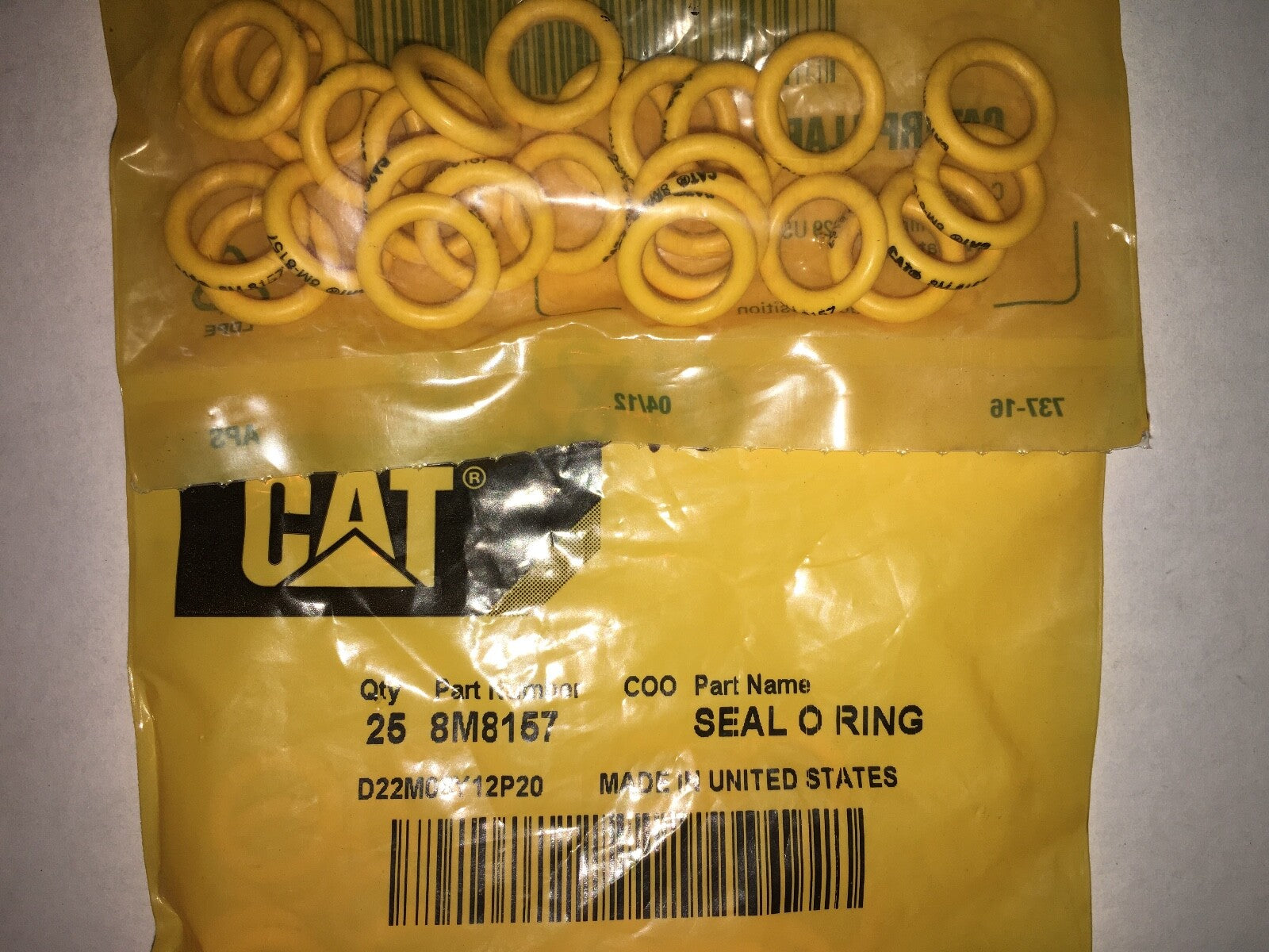Genuine OEM O-Ring Seals for Caterpillar | Part 8M-8157 (Bulk Pack of 25)