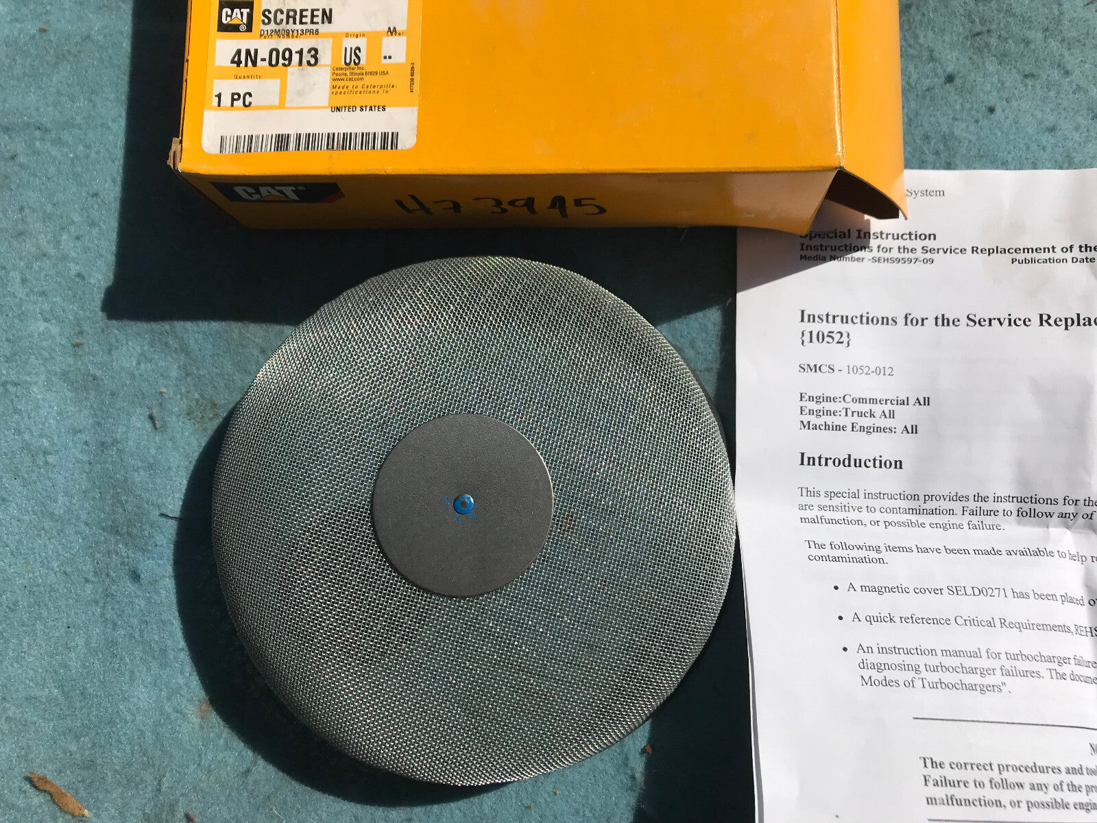 Genuine OEM Fuel & Oil Strainer Screen for Caterpillar | Part 4N-0913