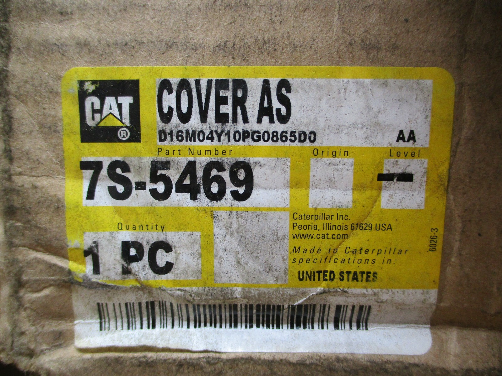 Caterpillar Air Cleaner Cup Assembly | Part 7S-5469