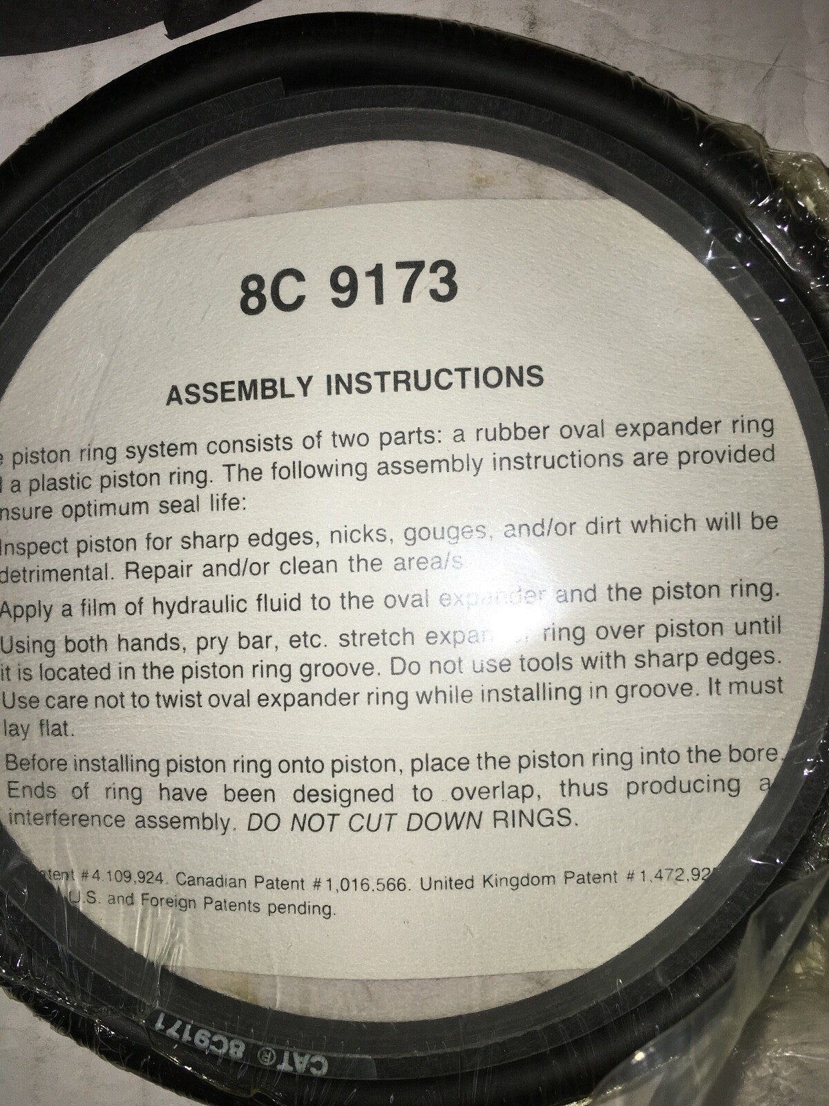 Genuine OEM Hydraulic Cylinder Seal Kit for Caterpillar | Part 136-3084