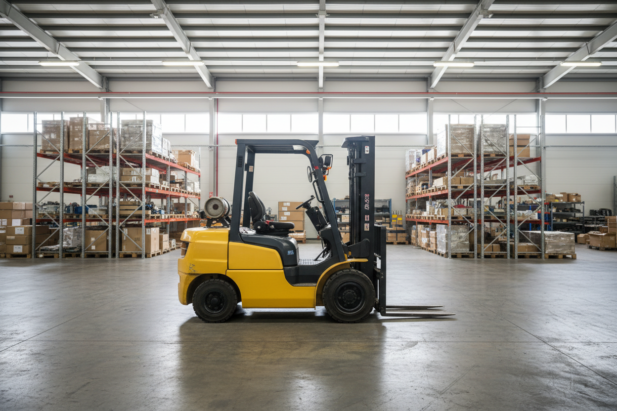 Forklift in Factory