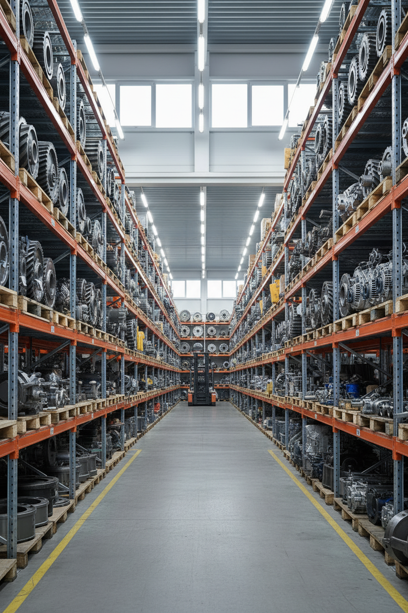 Heavy equipment parts warehouse v2
